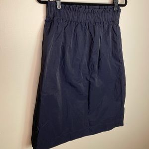 COS Paperbag Waist Skirt Navy
